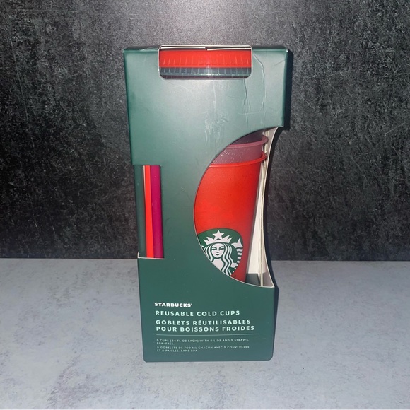 Starbucks reusable cold cups Christmas holiday glitter 2020